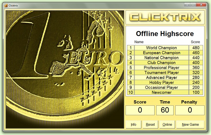 Clicktrix Mainscreen