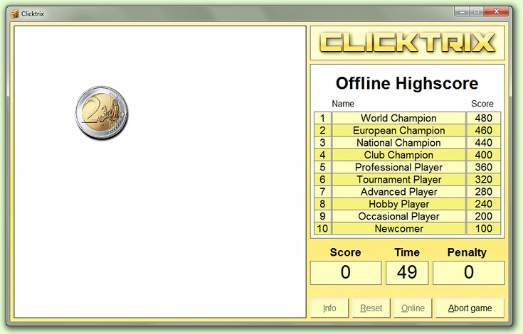 Clicktrix Gamescreen